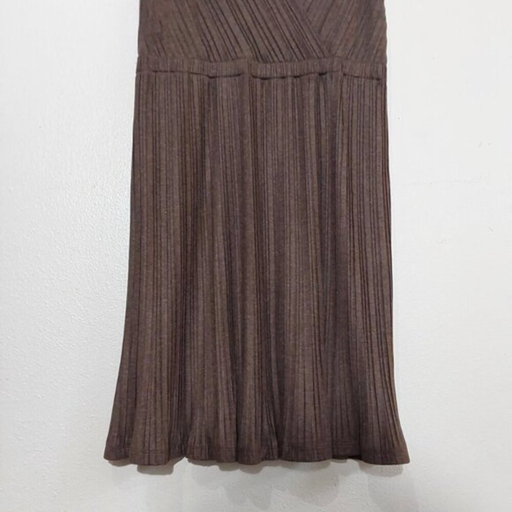 Banana Republic NWT Sleeveless V-Neck Pleated Knit Dress Work/Office/Casual - S - Picture 4 of 8